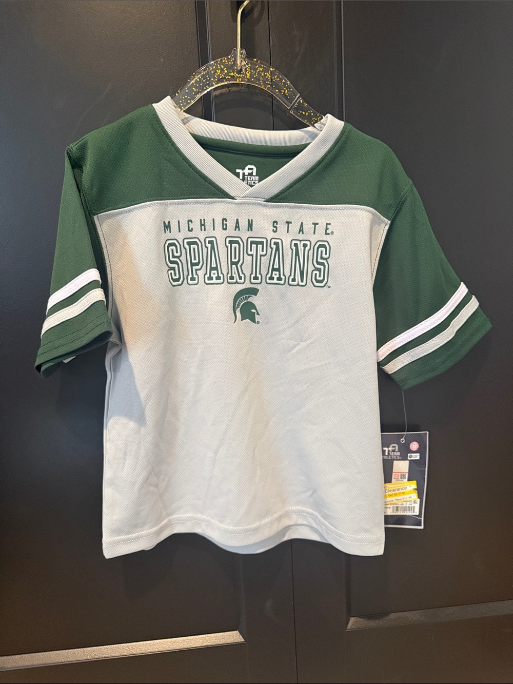 Michigan State Spartans Youth Short-Sleeve Jersey Tee - Green & White
